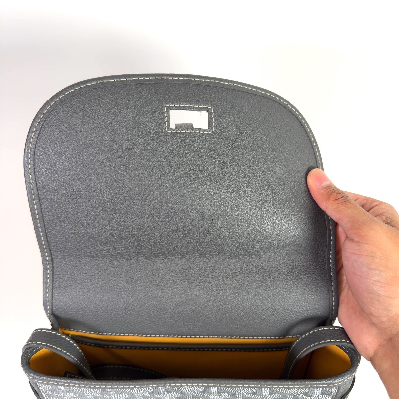 Goyard Grey Belvedere II PM Messenger Bag