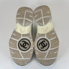Chanel White Interlocking C Trainers