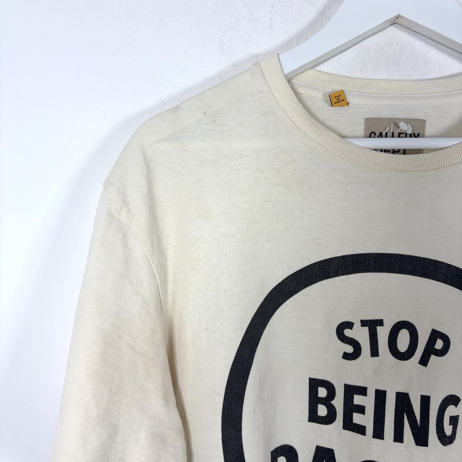 Gallery Dept 'Stop Being Racist!' T-Shirt