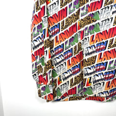 Lanvin Multi Print Logo Button Up Shirt