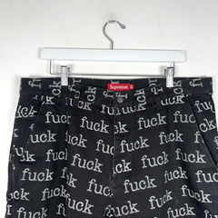 Supreme Fuck Denim Shorts