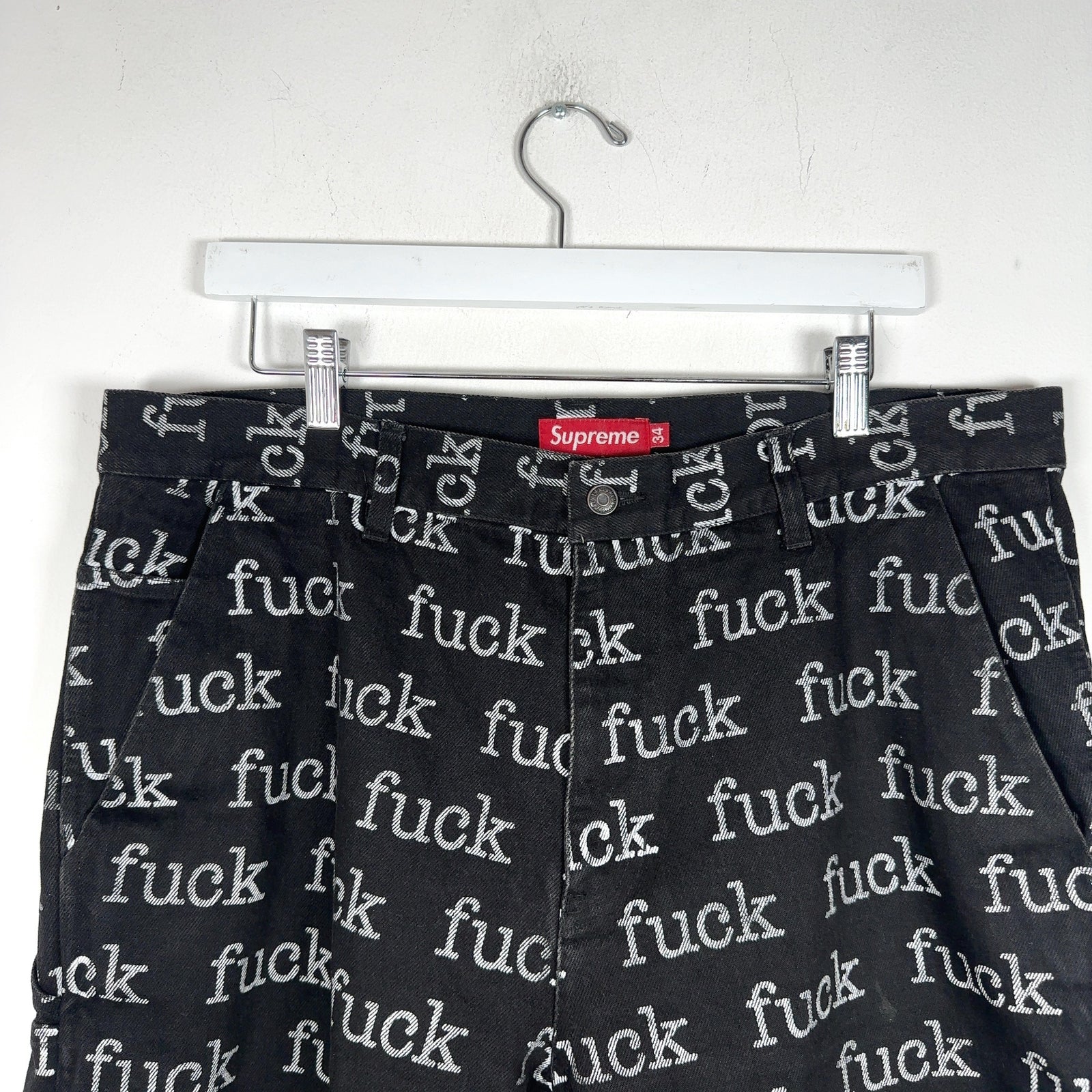Supreme Fuck Denim Shorts