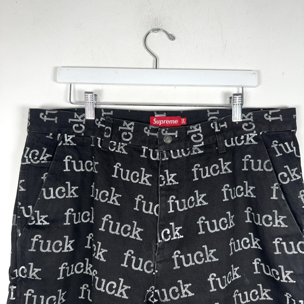 Supreme Fuck Denim Shorts