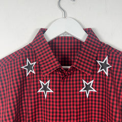 Givenchy SS17 Buffalo Check Star Shirt