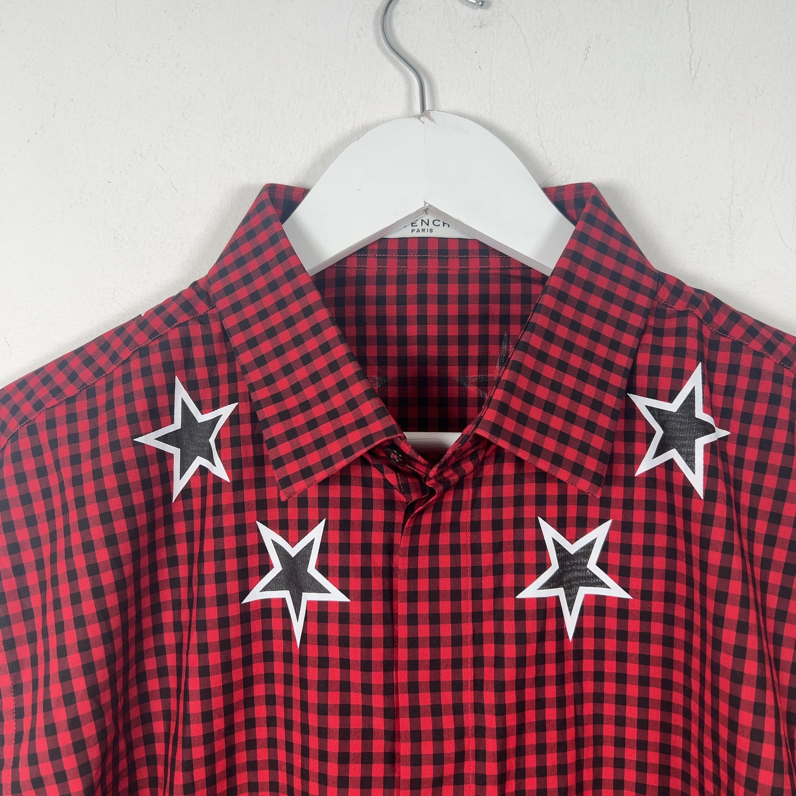 Givenchy SS17 Buffalo Check Star Shirt