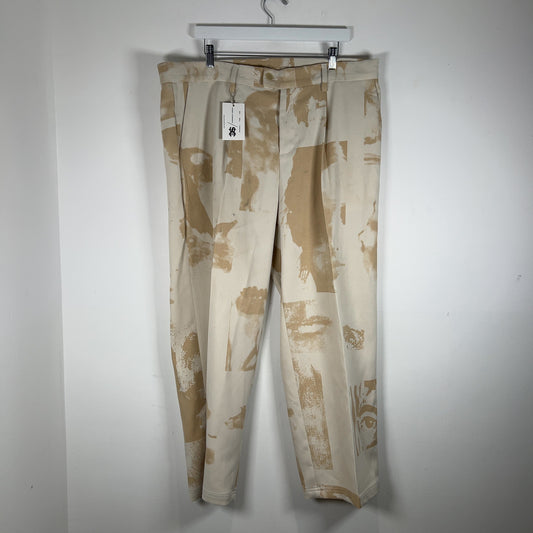 KidSuper Face Collage Pleated Suit Trouser Pants