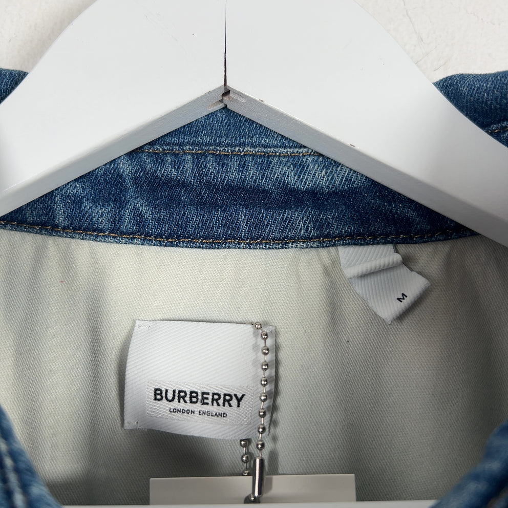 Burberry Shadow Logo Denim Over Shirt