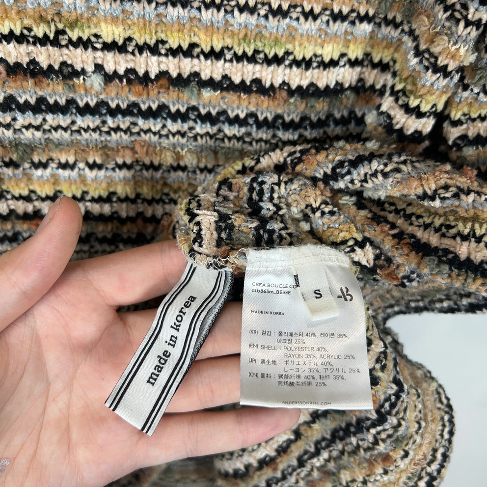 Andersson Bell Crea Bouclé Knit Polo