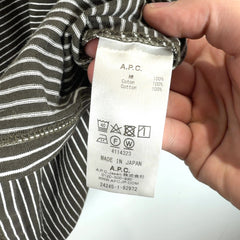 A.P.C Striped Logo T-Shirts