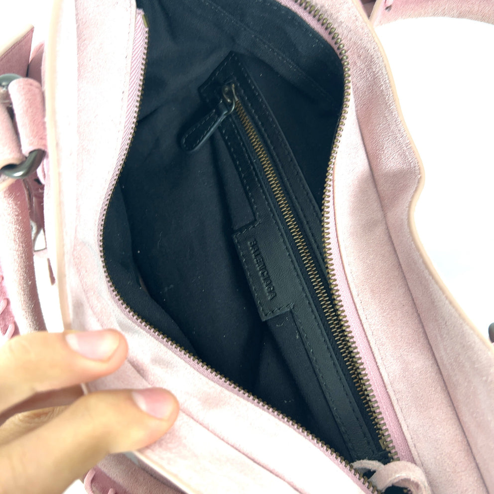 Balenciaga Small Suede Le City Bag