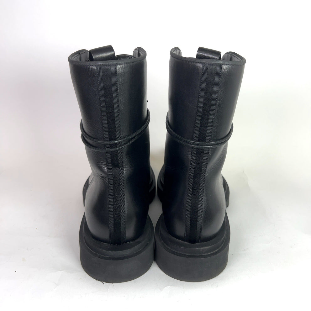 Givenchy Leather Combat Lace-Up Boots