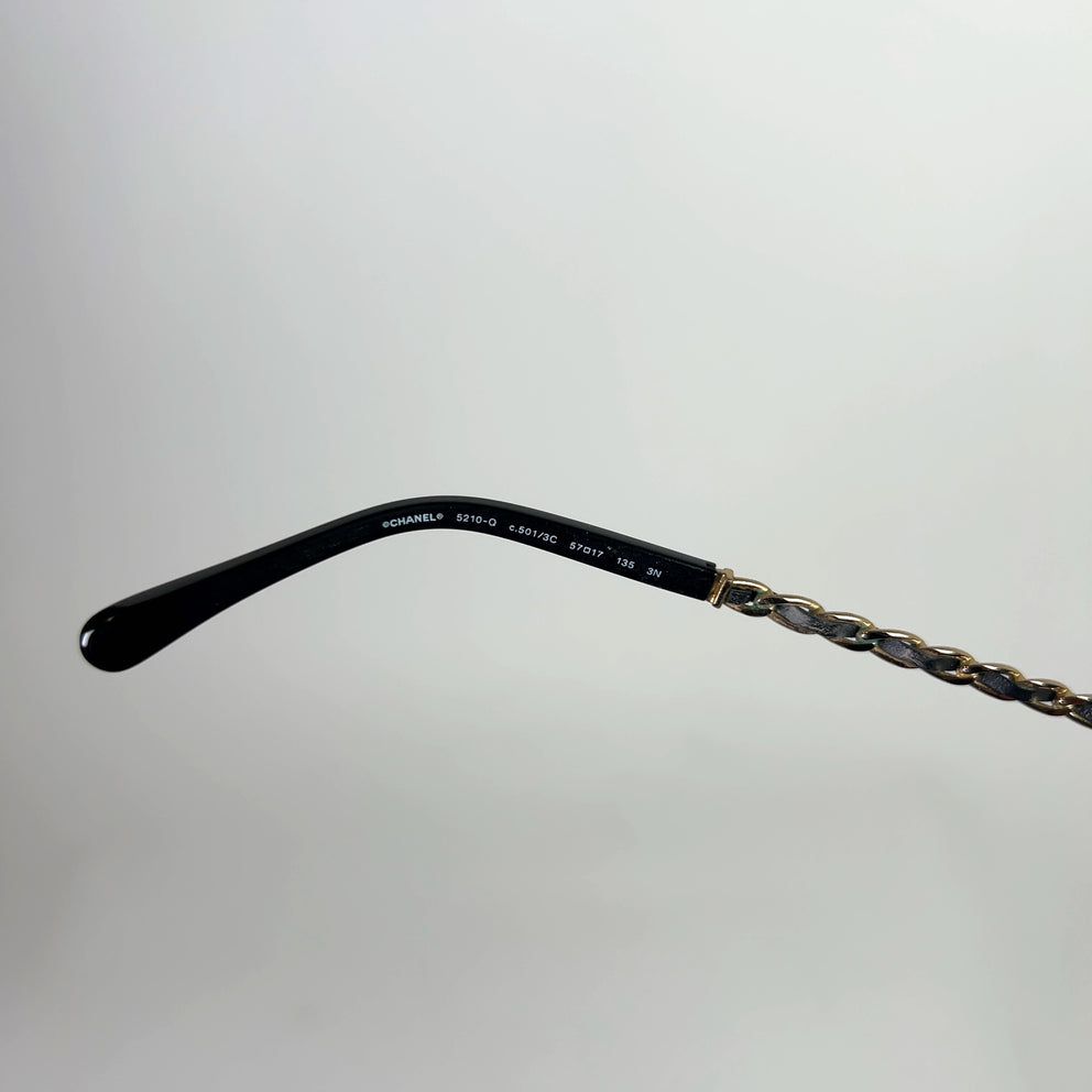 Chanel 5210-Q CC Braided Logo Sunglasses