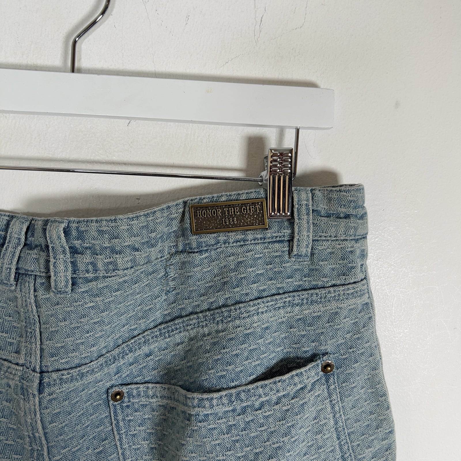 Honor The Gift Cross Stitch Denim Carpenter Shorts