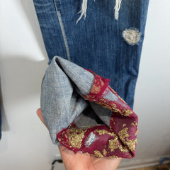 Number (N)ine SS03 Kurt Cobain Patchwork Jeans