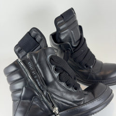 Rick Owens Jumbo Lace Geobasket Hightop Sneakers