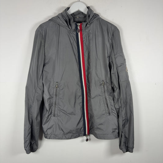 Moncler Stripped Grey Windbreaker