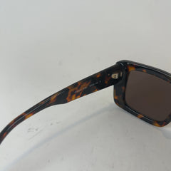 Palm Angels Large Square Tortoise Shell Frame Sunglasses