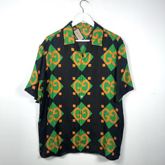 Gucci Mono-Block Silk Button-Up Shirt