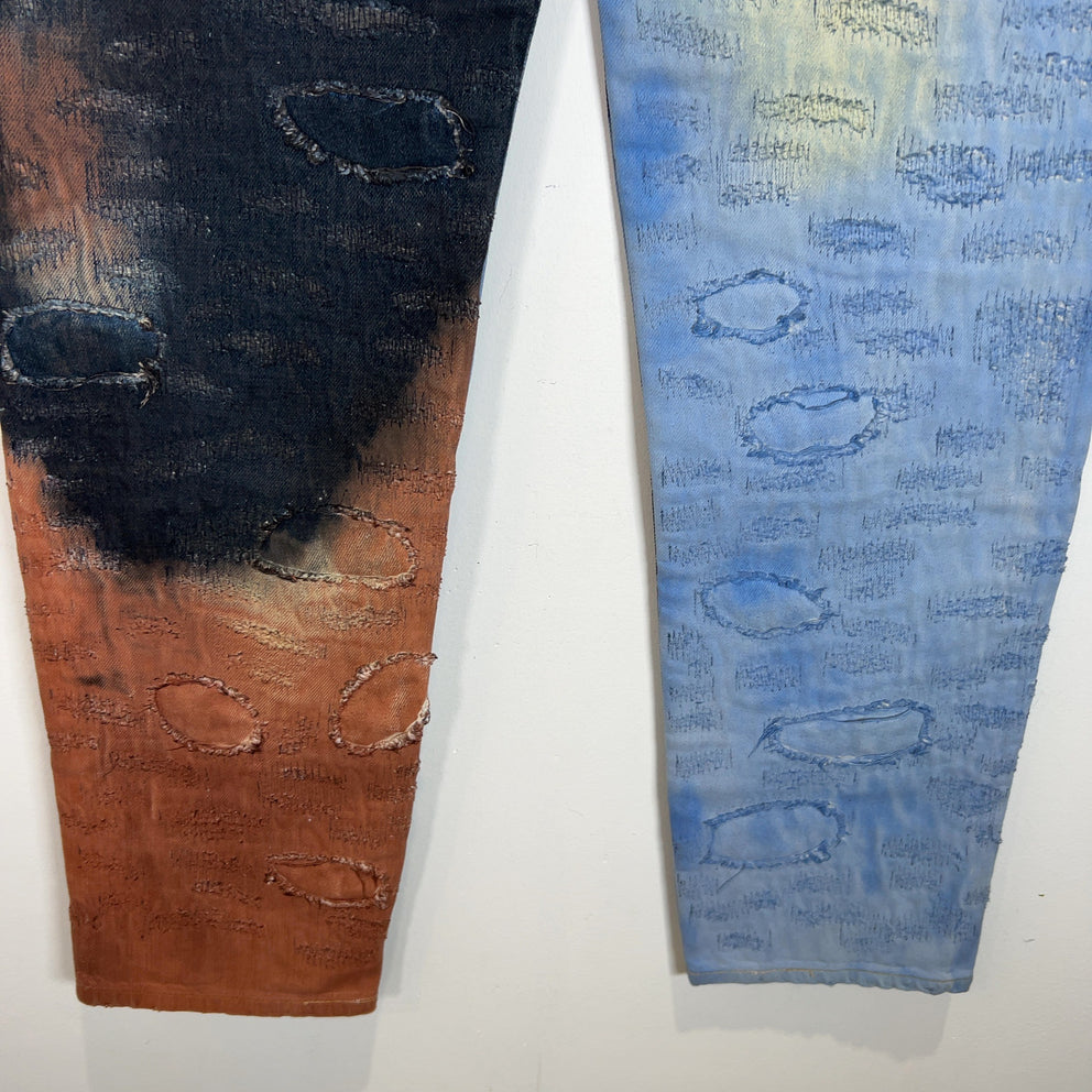 Givenchy Boro Tye-Dye Denim Jeans