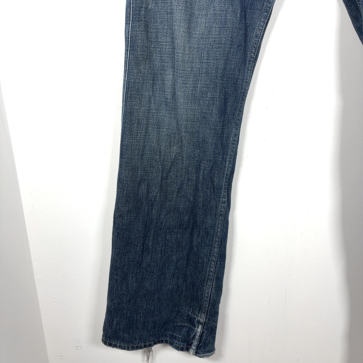 Rick Owens Slab Wide Leg Patch Pocket Jeans