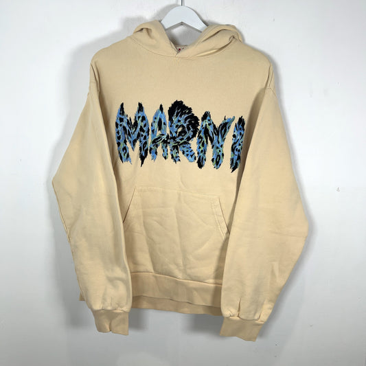 Marni Blue Spell Out Logo Hoodie