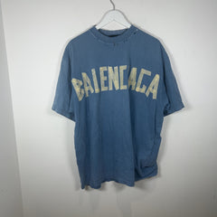 Balenciaga Blue Tape T-Shirt