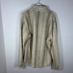 Stussy Striped Sherpa 2-Pocket Button-Up Shirt