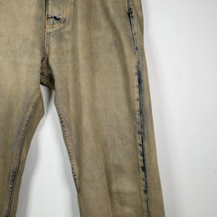 Ferragamo Acid-Wash Denim Jeans