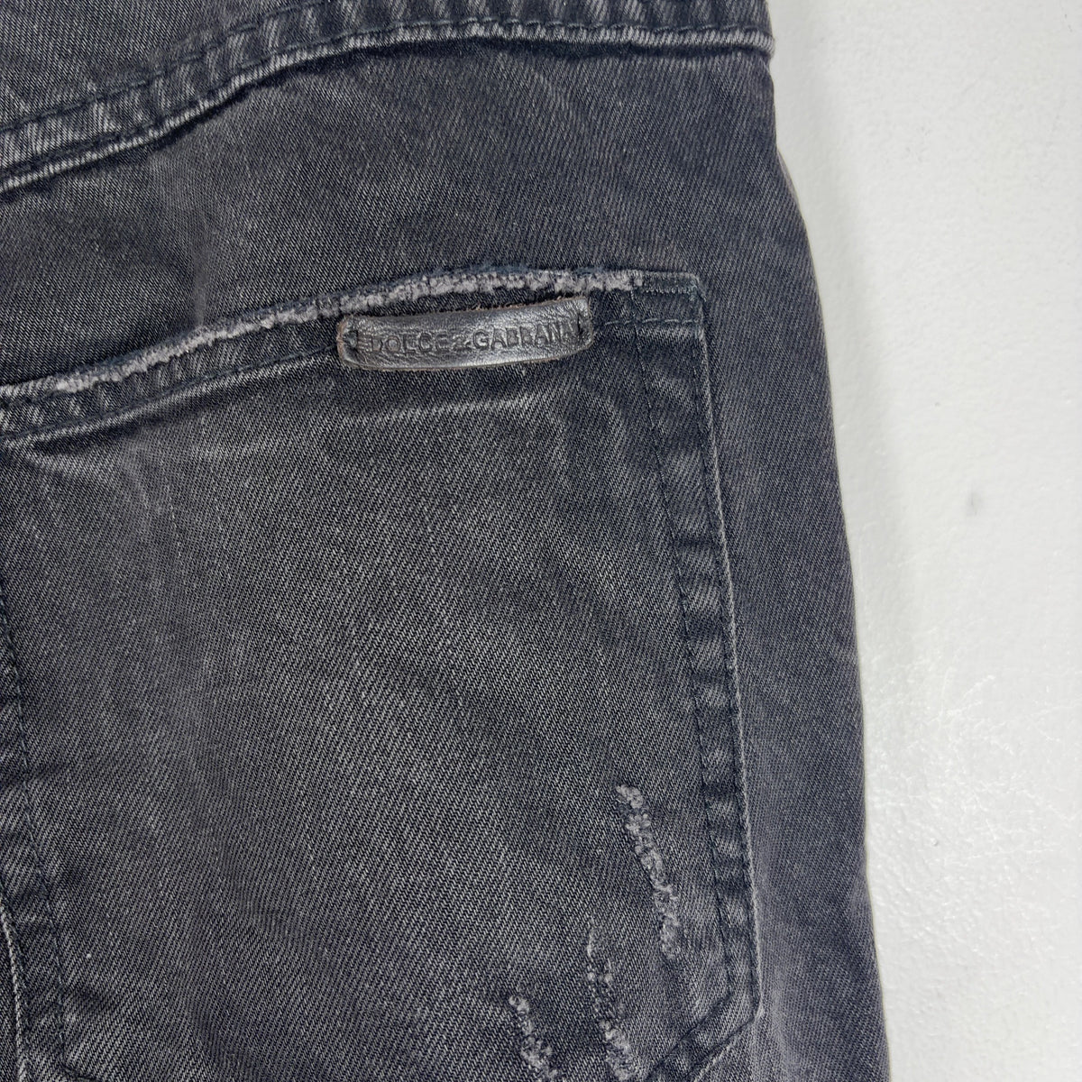 Dolce Gabbana Distressed Patch Jeans