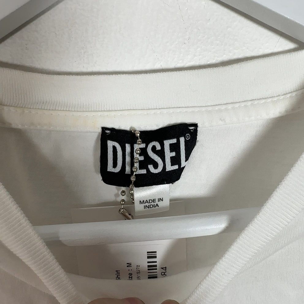 Diesel White Logo T-Shirt