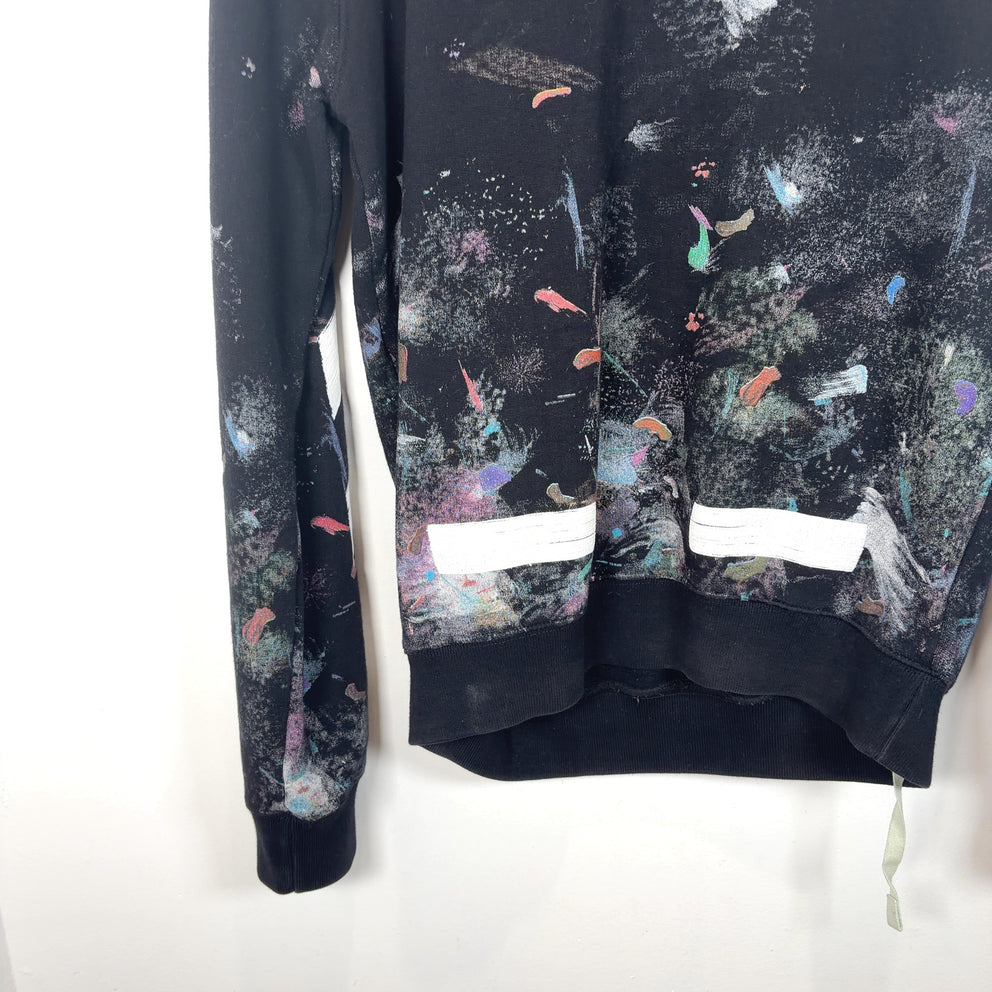 Off-White 'Seeing Things' Paint Spatter Arrow Crewneck