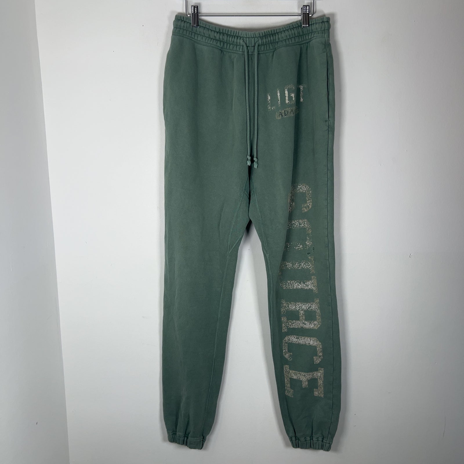 Saint Michael Distressed 'Source' Graphic Sweatpants