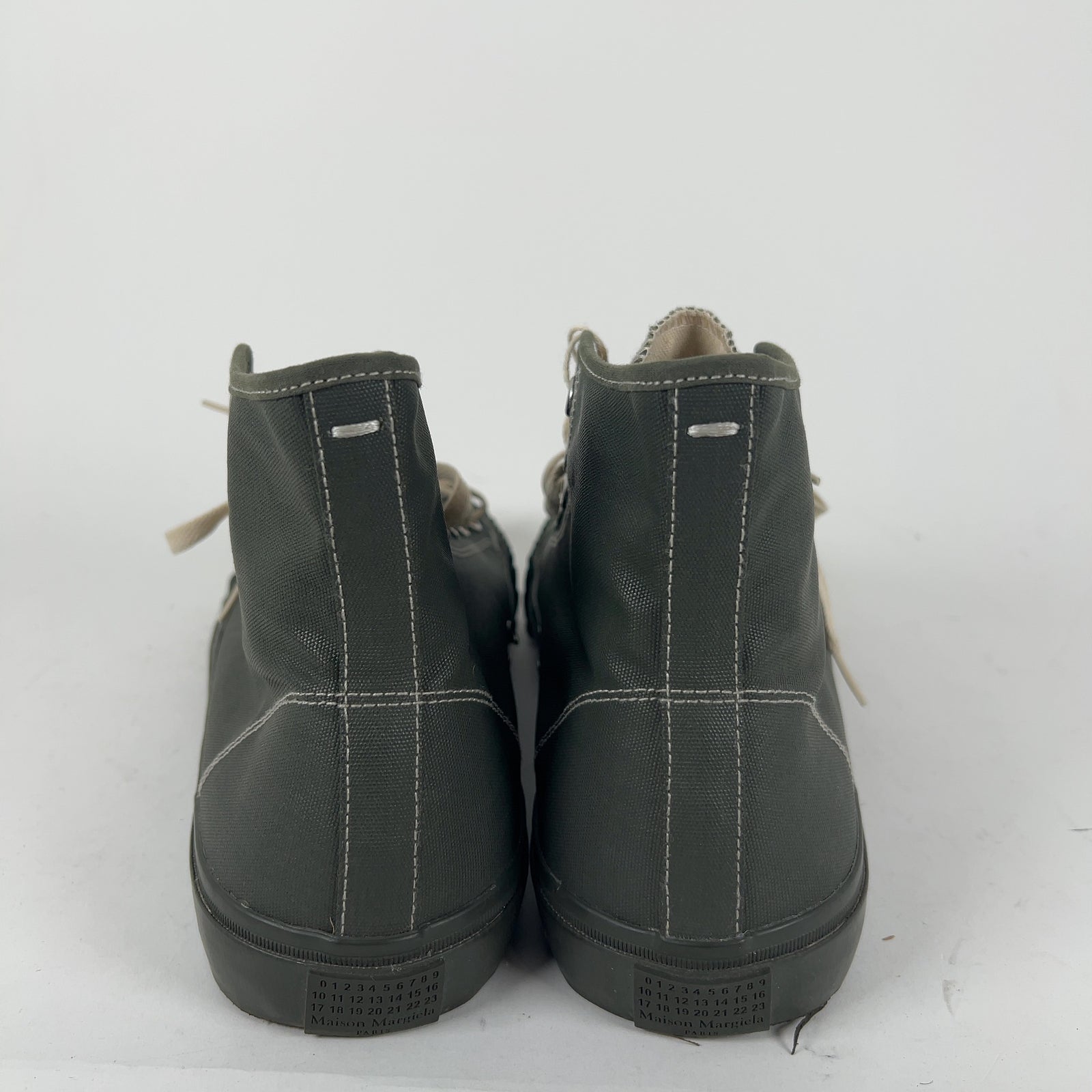 Maison Margiela Canvas Tabi Hightop Sneakers