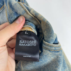Satoshi Nakamoto Enduro Padded Distressed Lightwash Jeans