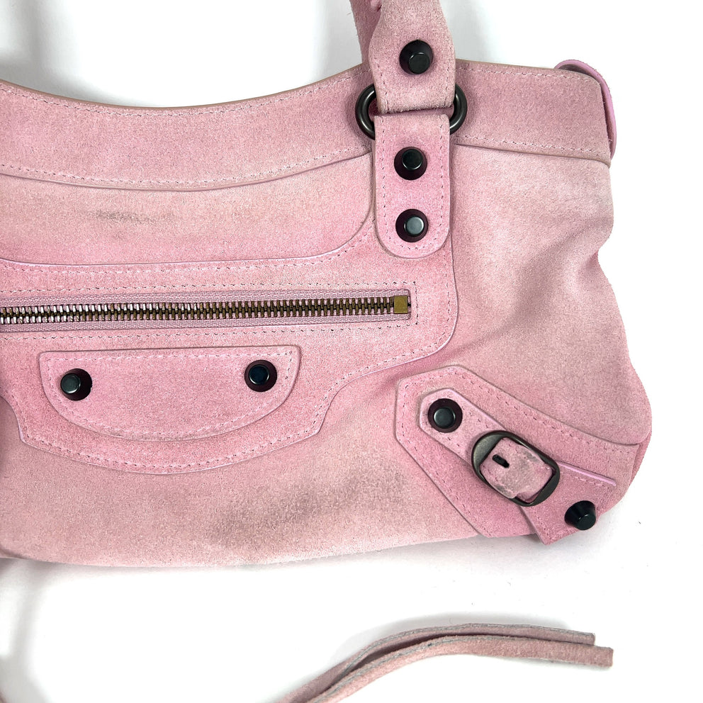Balenciaga Small Suede Le City Bag