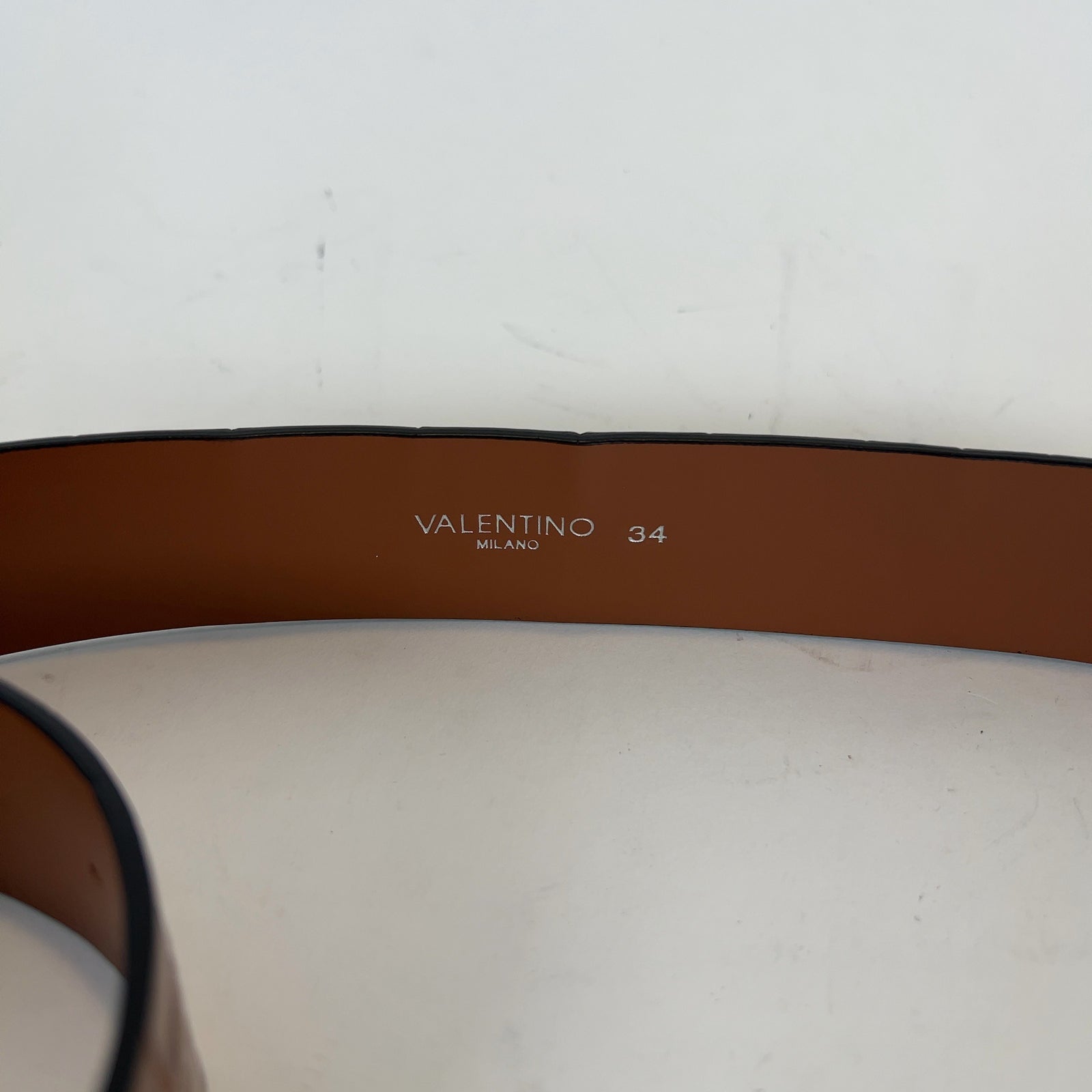 Valentino Embossed Crocodile Belt
