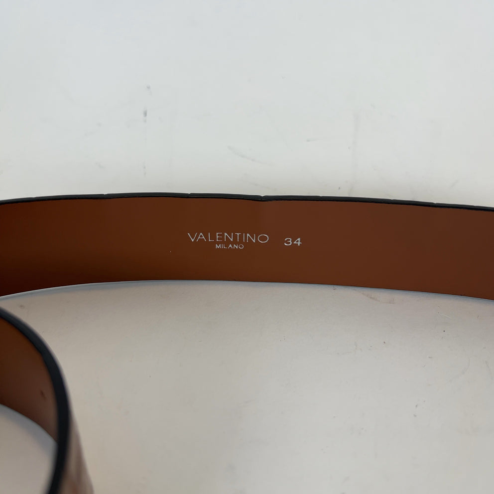 Valentino Embossed Crocodile Belt