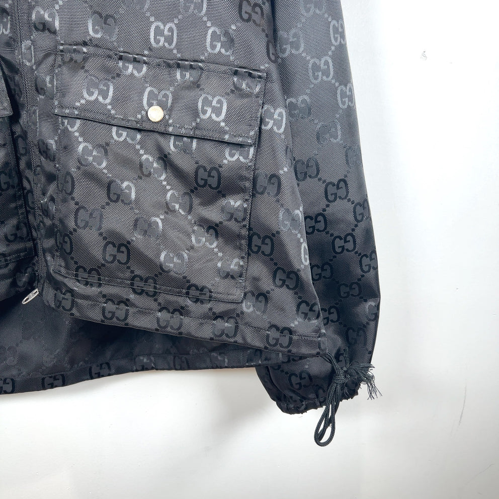 Gucci Off The Grid GG Nylon Zip Up Oversized Jacket