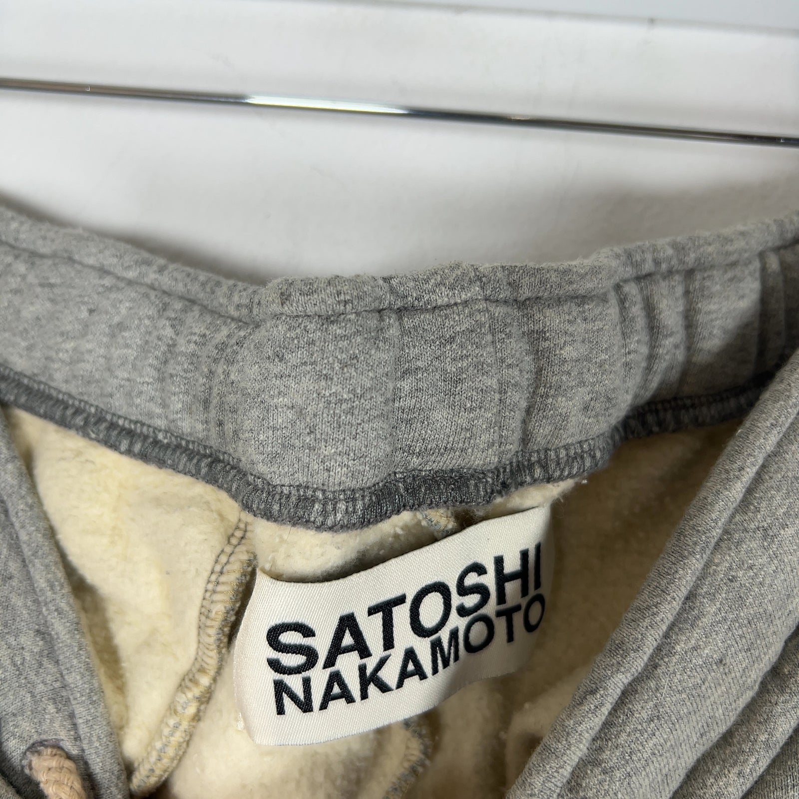 Satoshi Nakamoto Double Layer Studded Gemstone Logo Sweatpants