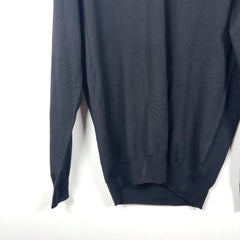 Robert Cavalli Embroidered Logo V-Neck Sweater
