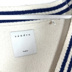 Sandro S84 Logo Button-Up Sweater