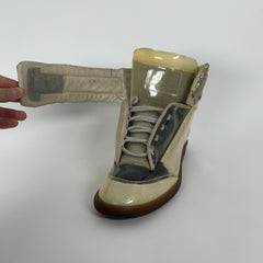 Maison Margiela Beige PVC Future High-Tops Size 43