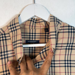 Burberry Vintage Check Plaid Button Up Shirt