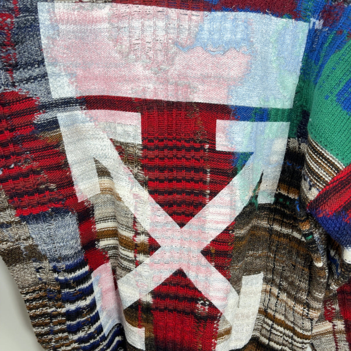 Off-White Arrow Tab Chaos Knit Hoodie