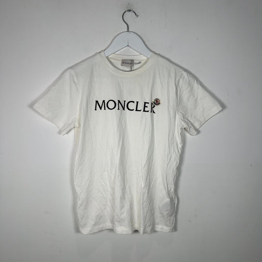 Moncler White Logo T-Shirts