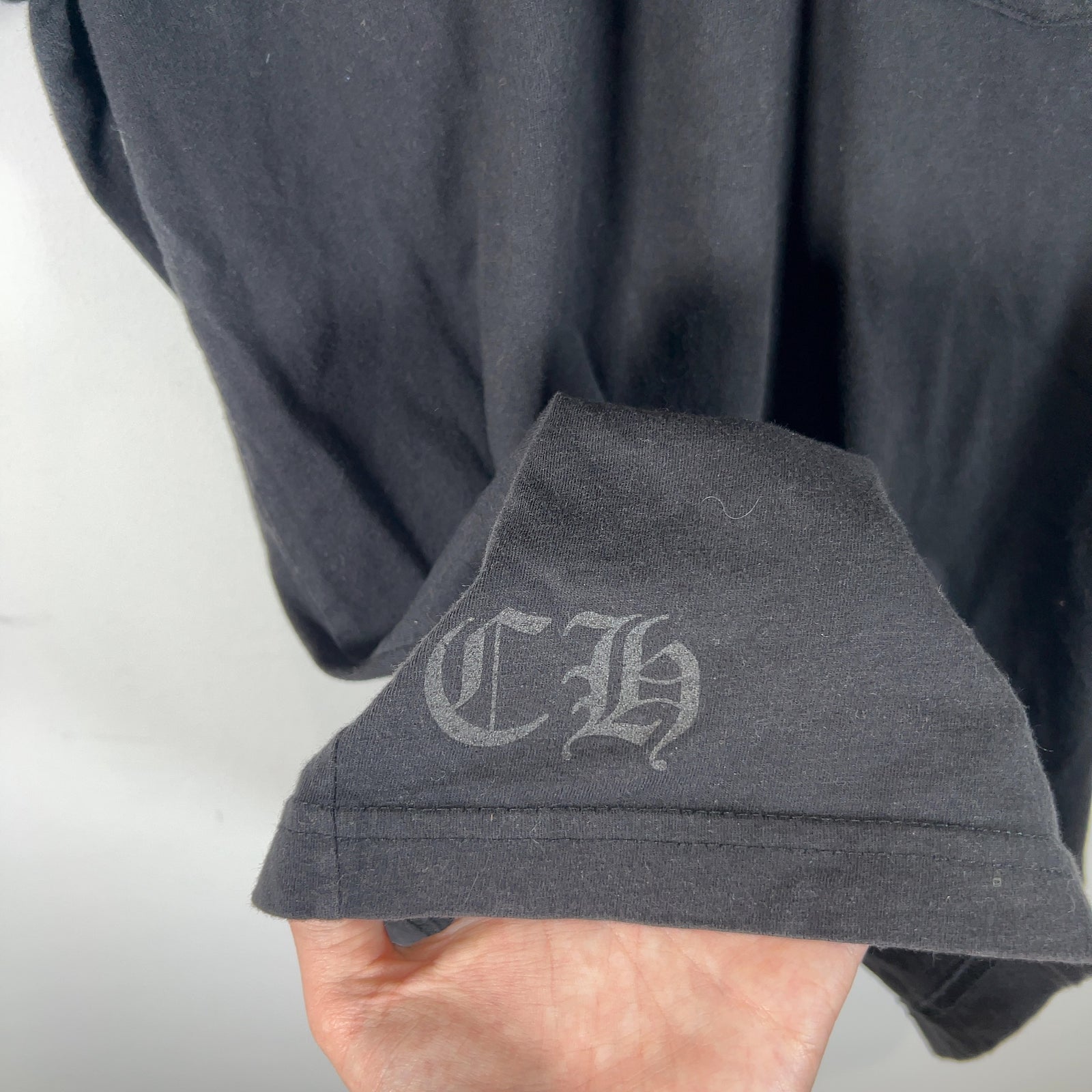 Chrome Hearts Split Spell Out Dagger Back Graphic T-Shirt