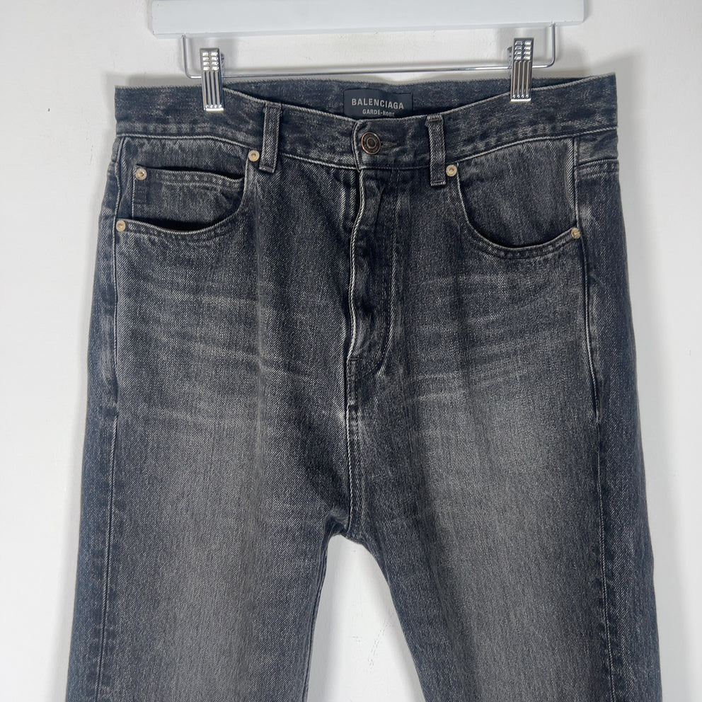 Balenciaga Garde Robe Flared Denim Jeans