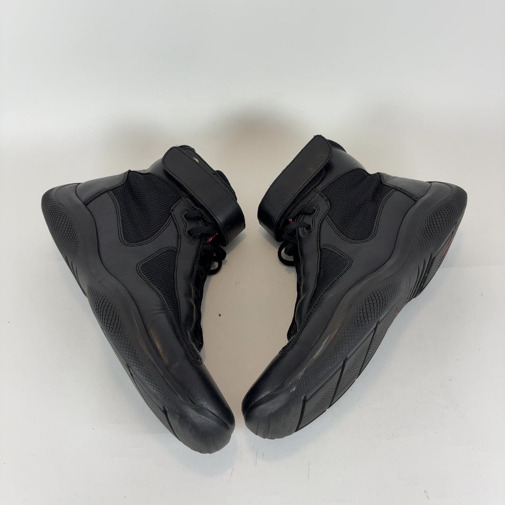 Prada Black High-Top America Cups