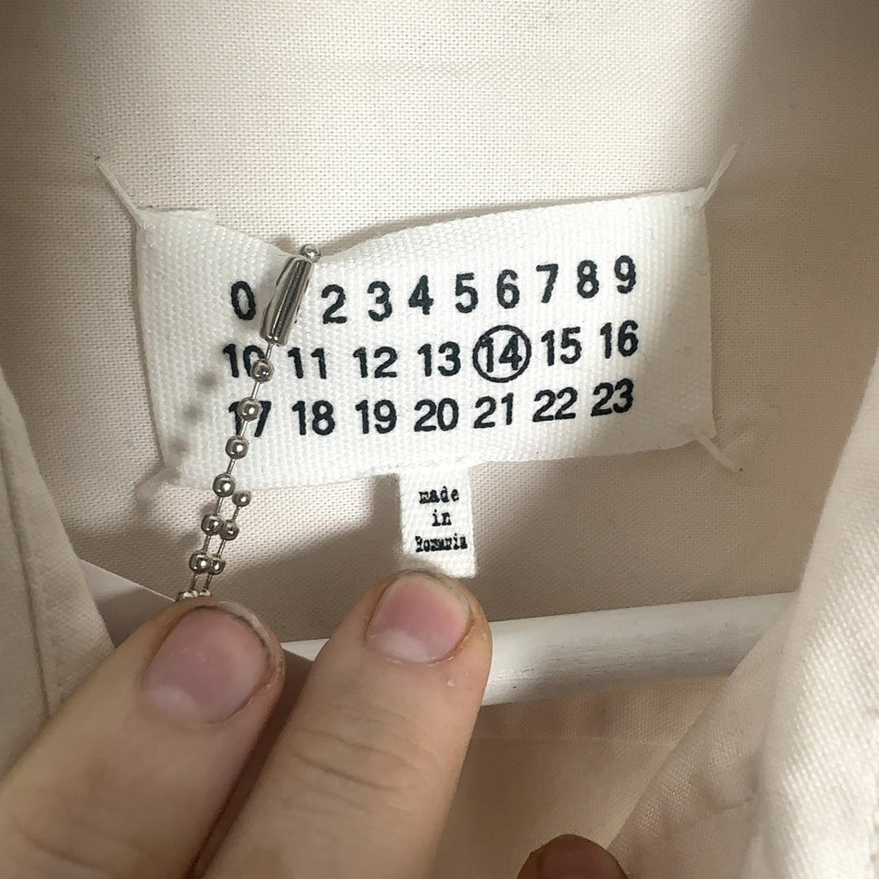 Maison Margiela White Button Up Shirt Size M