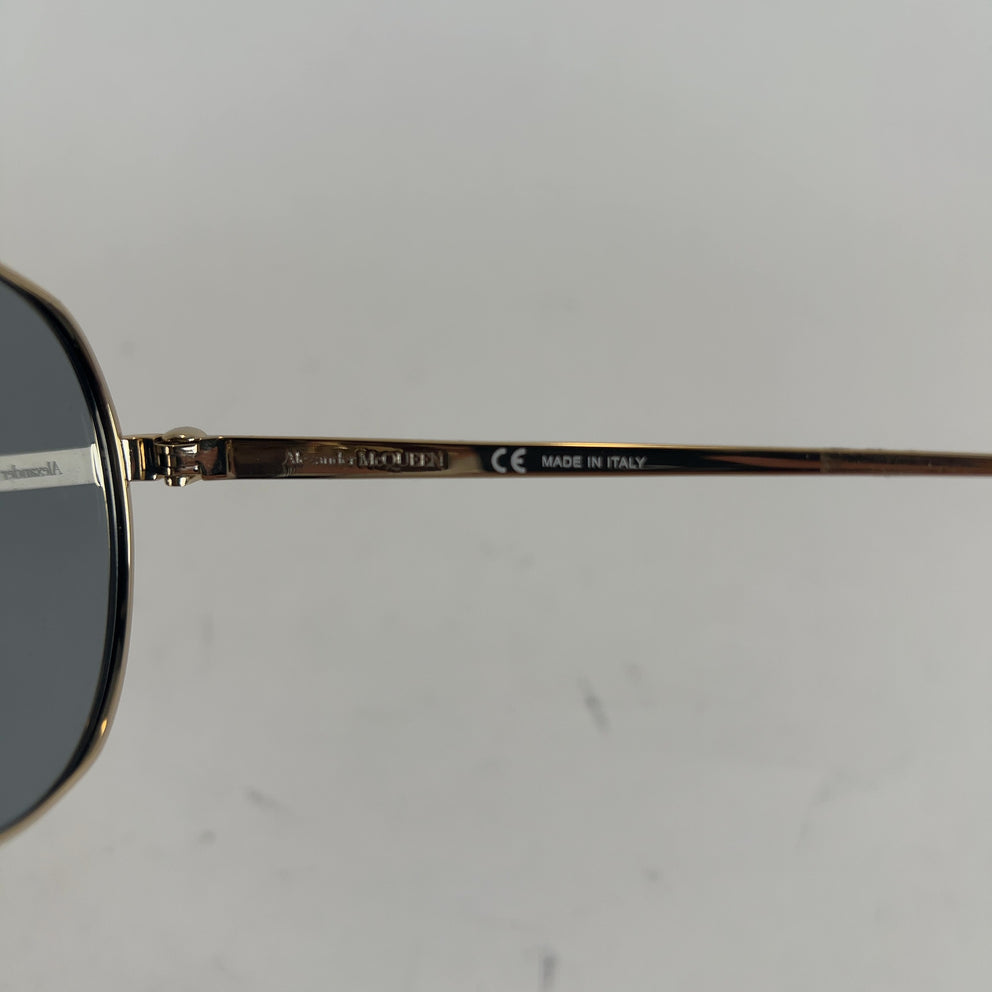 Alexander McQueen Enamel Aviator Sunglasses